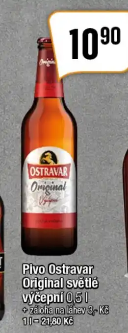 TEMPO Pivo Ostravar Original světlé výčepní 0,5 L nabídka