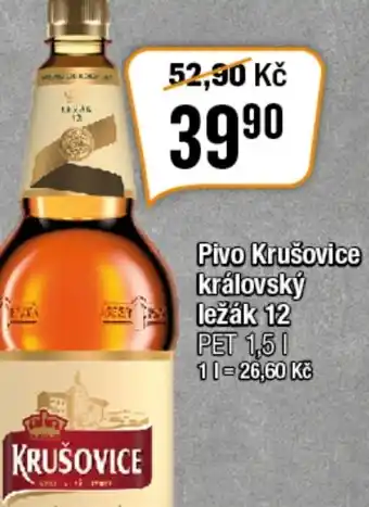 TEMPO Pivo Krušovice královský ležák 12 nabídka