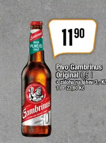 TEMPO Pivo Gambrinus Original 0,5 l. nabídka