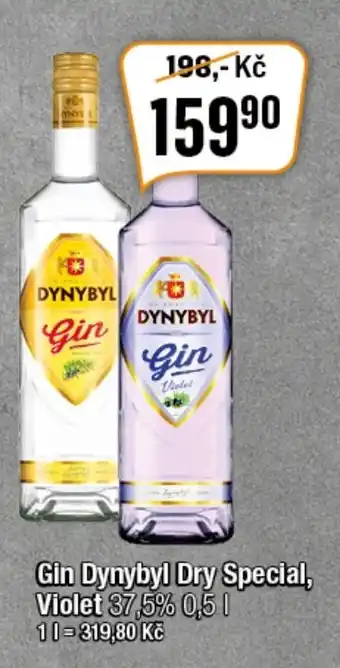 TEMPO Gin Dynybyl Dry Special, Violet 37,5% nabídka