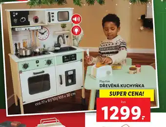 Lidl Playtive DŘEVĚNÁ KUCHYŇKA nabídka