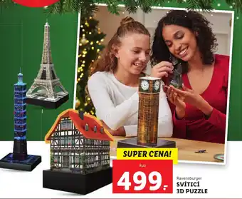 Lidl SVÍTICÍ 3D PUZZLE nabídka