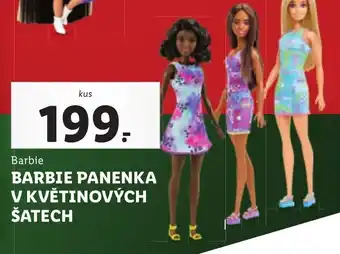 Lidl BARBIE PANENKA V KVĚTINOVÝCH ŠATECH nabídka