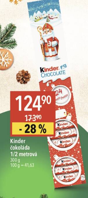 Globus Kinder čokoláda 1/2 metrová nabídka