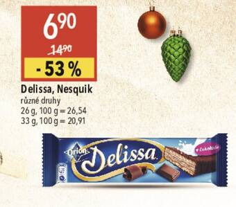 Globus Delissa,Nesquik nabídka