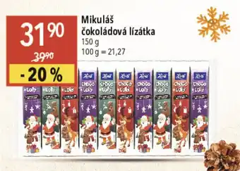 Globus Mikuláš čokoládová lízátka nabídka