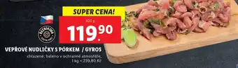 Lidl VEPŘOVÉ NUDLIČKY S PÓRKEM / GYROS nabídka