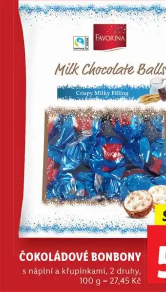 Lidl ČOKOLÁDOVÉ BONBONY nabídka
