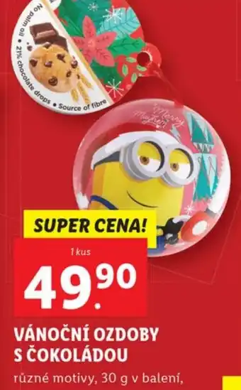 VÁNOČNÍ OZDOBY S ČOKOLÁDOU