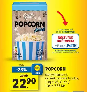 Lidl POPCORN nabídka