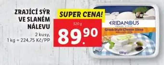 Lidl ZRAJÍCÍ SÝR VE SLANÉM NÁLEVU nabídka