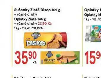 Žabka Oplatky zlaté nabídka