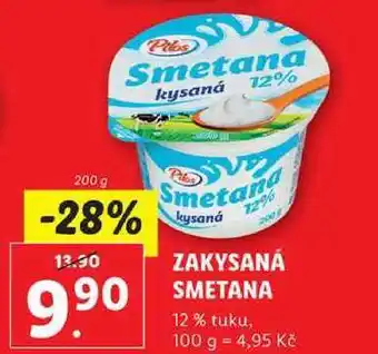 Lidl Zakysaná smetana, 200 g nabídka