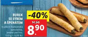 Lidl Burek se sýrem a špenátem, 90 g nabídka