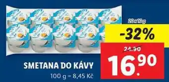 Lidl Smetana do kávy, 20x 10 g nabídka