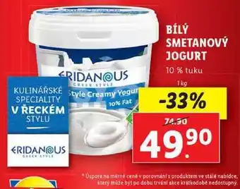 Lidl Bílý smetanový jogurt, 1 kg nabídka