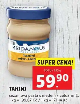 Tahini sezamová pasta, 300 g/350 g