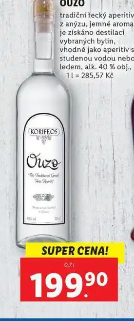 Lidl Ouzo nabídka