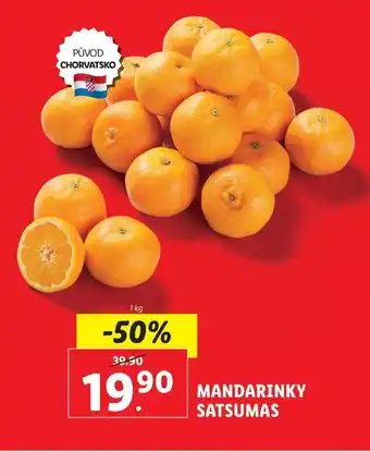 Lidl MANDARINKY SATSUMAS nabídka