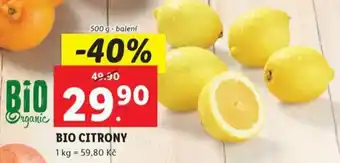 Lidl BIO CITRONY nabídka