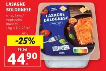 Lidl LASAGNE BOLOGNESE nabídka
