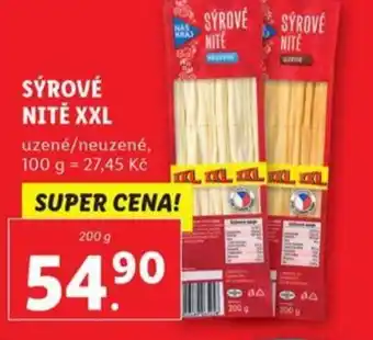 Lidl SÝROVÉ NITĚ XXL nabídka