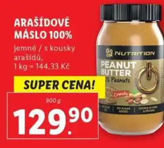 Lidl ARAŠÍDOVÉ MÁSLO 100% nabídka