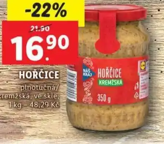 Lidl HOŘČICE nabídka