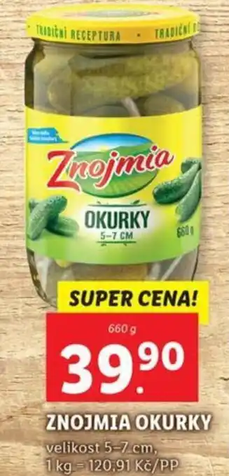 Lidl ZNOJMIA OKURKY nabídka