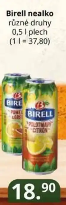 Potraviny CZ Birell nealko nabídka