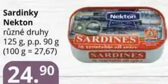 Potraviny CZ Sardinky Nekton nabídka