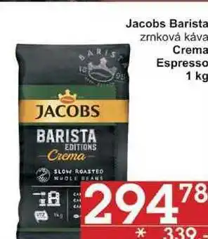 Jacobs barista zrnková káva crema, 1 kg