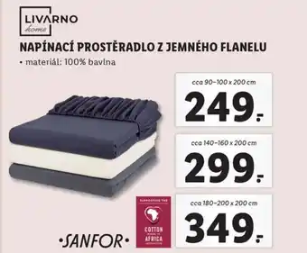 Lidl NAPÍNACÍ PROSTĚRADLO Z JEMNÉHO FLANELU nabídka