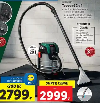 Lidl PARKSIDEⓇ Tepovač 2 v 1 nabídka
