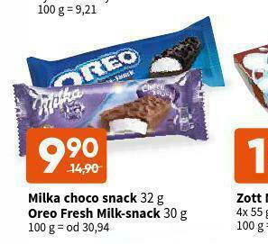 Terno Milka choco snack nabídka