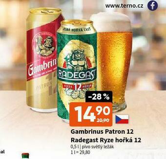 Terno Pivo gambrinus patron 12 nabídka