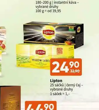 Terno Lipton černý čaj nabídka