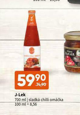 Terno J-lek sladká chilli omáčka nabídka