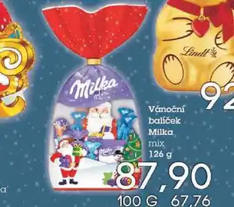 Jip Vánoční balíček milka mix 126 g nabídka