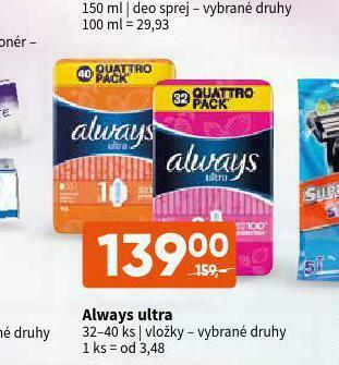 Terno Always ultra vložky nabídka