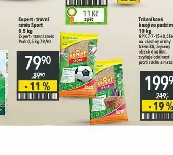 Globus Expert travní směs sport nabídka