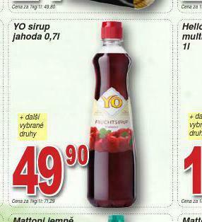 Yo sirup jahoda