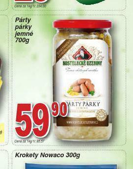 Lidl Párty párky jemné nabídka