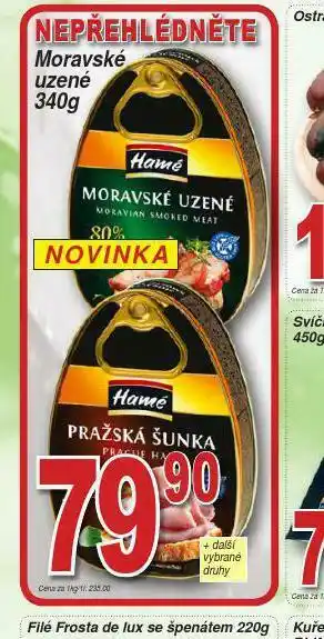 Lidl Hamé moravské uzené nabídka