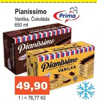 Pianissimo Vanilka, Čokoláda 650 ml