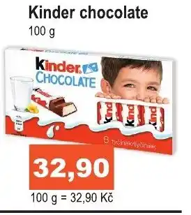 COOP DISKONT Kinder chocolate 100 g nabídka