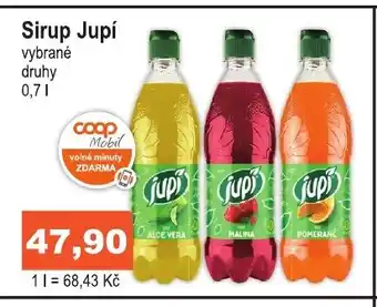 COOP DISKONT Sirup Jupí nabídka