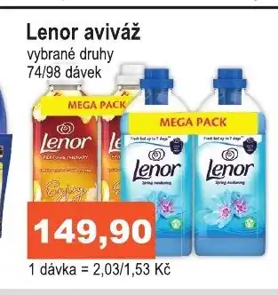 COOP DISKONT Lenor aviváž nabídka