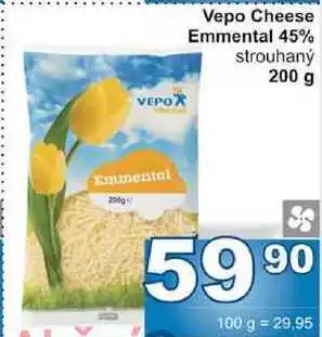 Jip Vepo cheese emmental 45% strouhaný 200 g nabídka