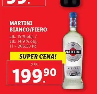 Lidl Martini bianco / fiero nabídka